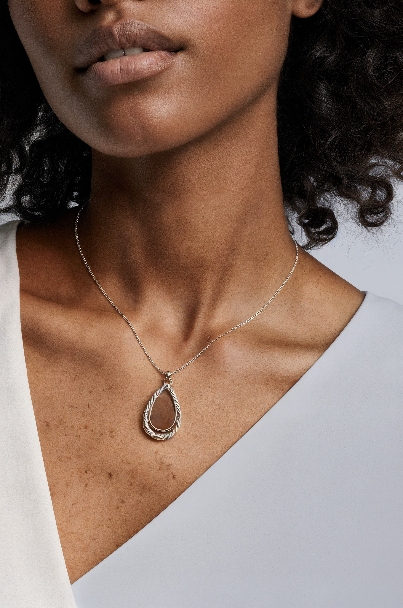 Sea glass drop
